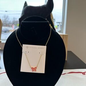 Kendra Scott Brinley 18k Gold Vermeil Butterfly Stone Necklace *NEW*